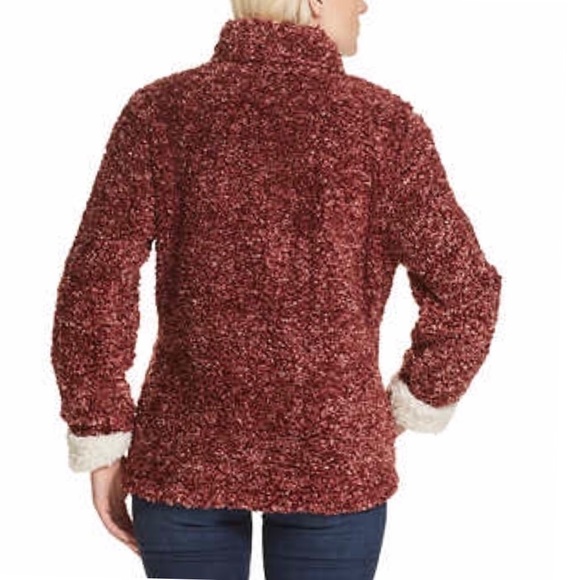 Sherpa Teddy Bear Jacket With Pockets Soft & Warm - Picture 5 of 8